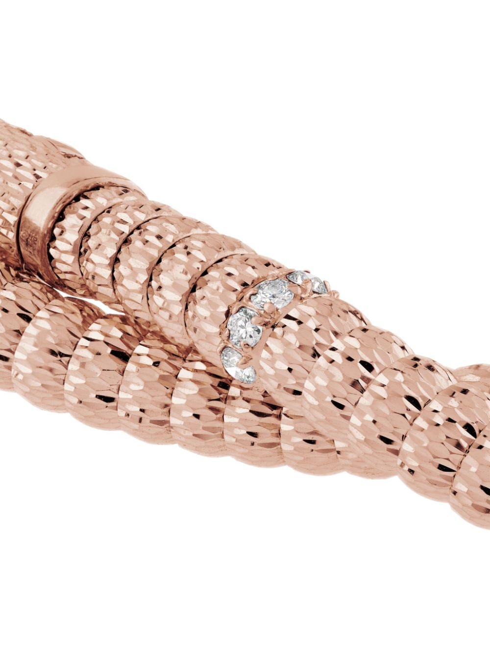Shop Officina Bernardi 18kt Rose Gold Enigma Diamond Necklace In Pink