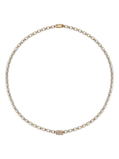Officina Bernardi collar Lumen en oro amarillo y blanco de 18kt con diamantes