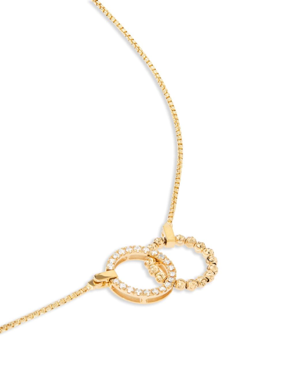 Shop Officina Bernardi 18kt Yellow Gold Moon Eden Diamond Necklace