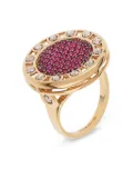 Officina Bernardi 18kt yellow gold large SenzaTempo ruby ring