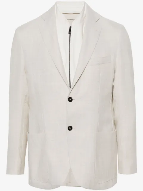 Corneliani single-breasted layered blazer