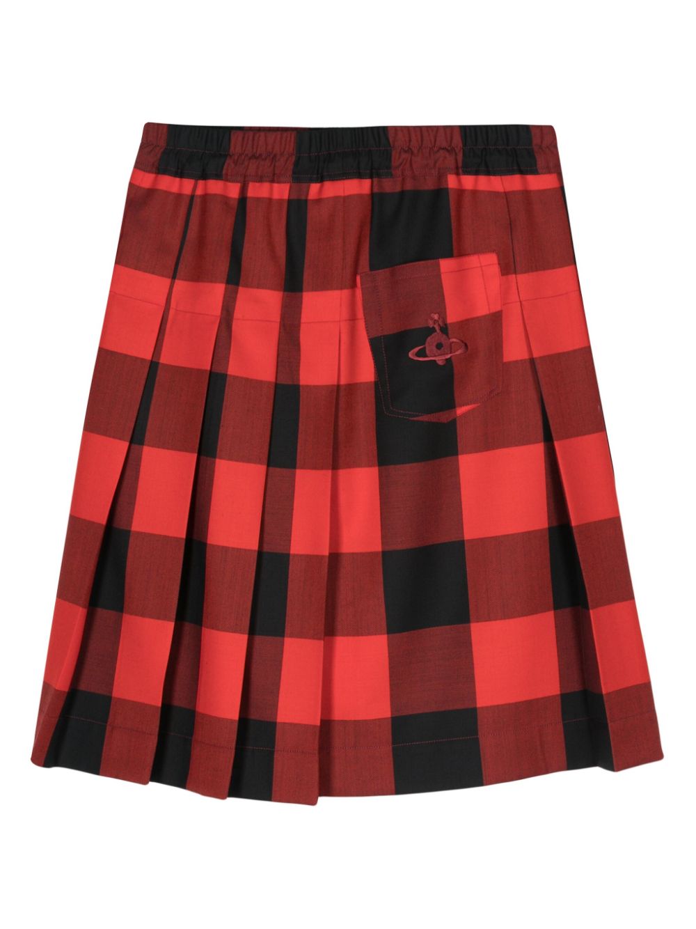 Vivienne Westwood Geruite wollen rok - Rood