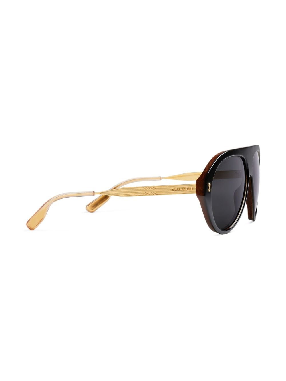 Gucci Eyewear navigator-frame glasses - Zwart