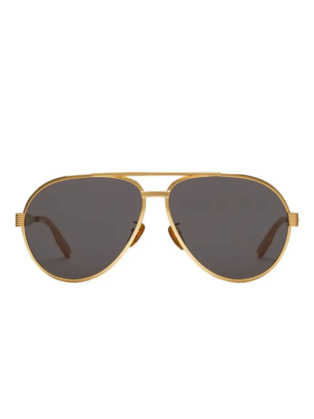 Gucci Eyewear ナビゲーター眼鏡フレーム - ゴールドトーン Gucci Eyewear ナビゲーター眼鏡フレーム - ゴールドトーン