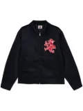 ICECREAM logo-patch corduroy shirt jacket - Blue
