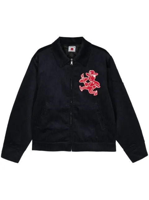ICECREAM logo-patch corduroy shirt jacket