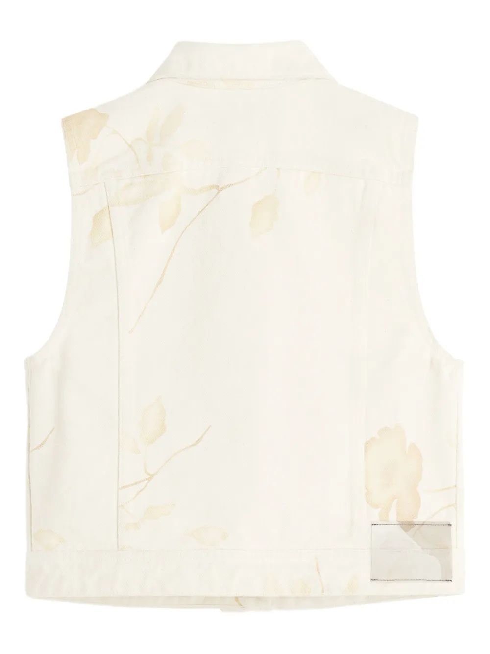 OUR LEGACY Zip-up Denim Vest in Neutrals, view 5