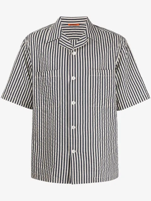 Barena chemise en seersucker à rayures