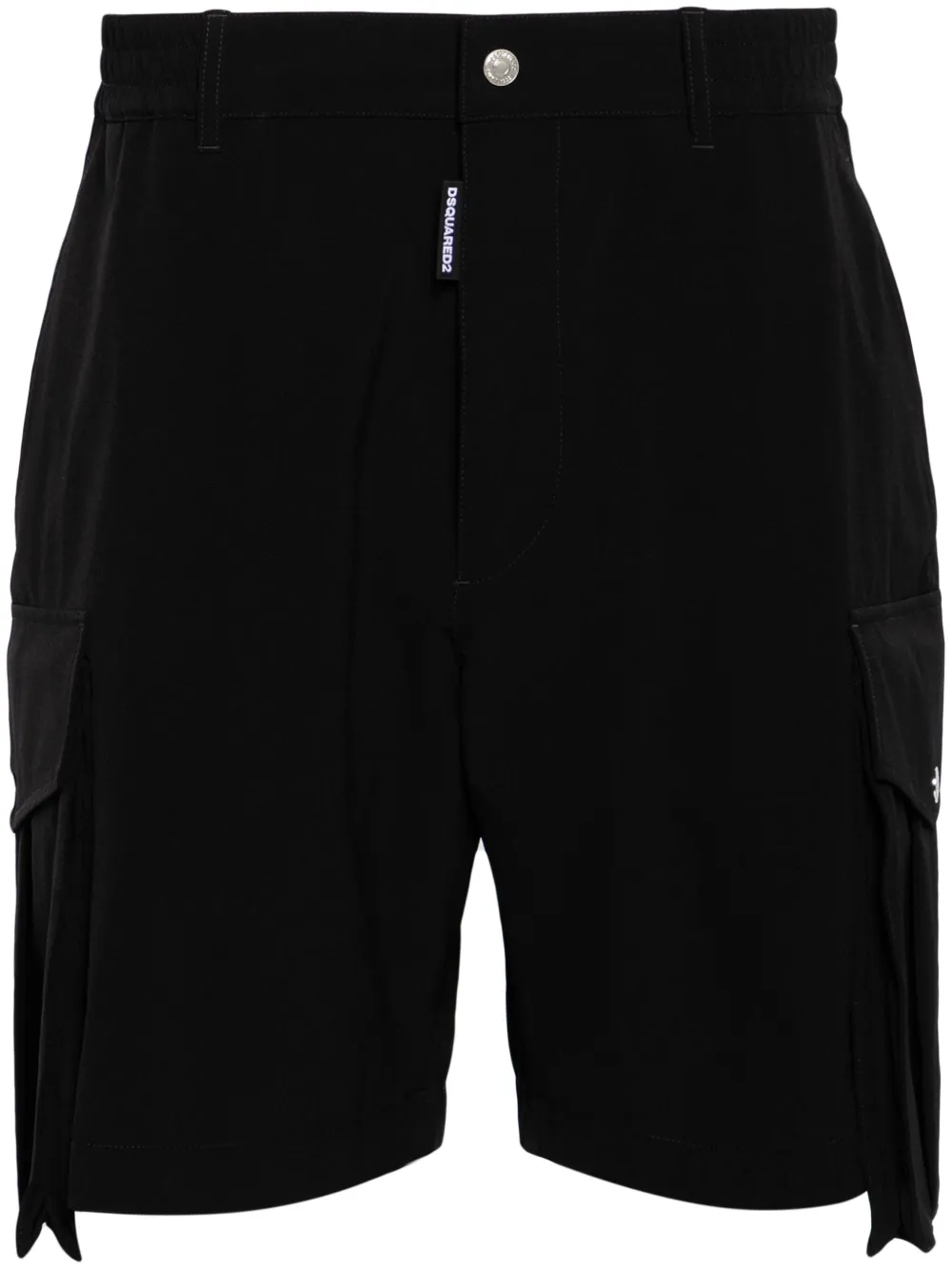 Dsquared2 Shorts met elastische tailleband Zwart