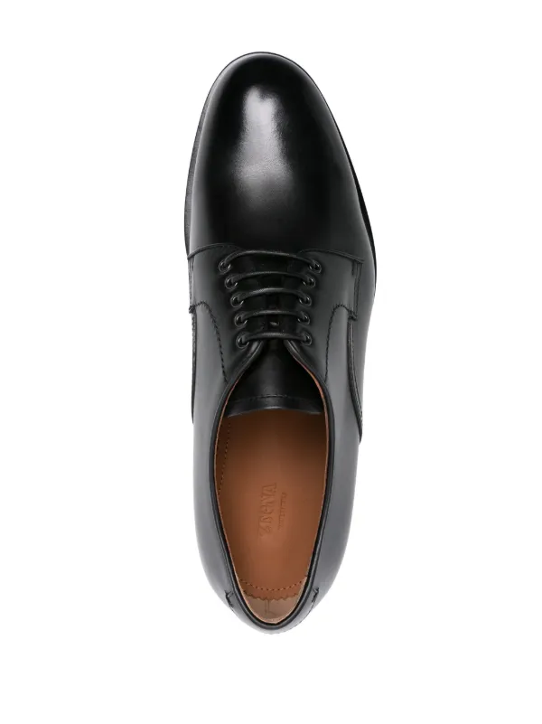 zegna 革靴 Black Triple Stitch™ SECONDSKIN Sneakers FW25 22325372 | Zegna MO