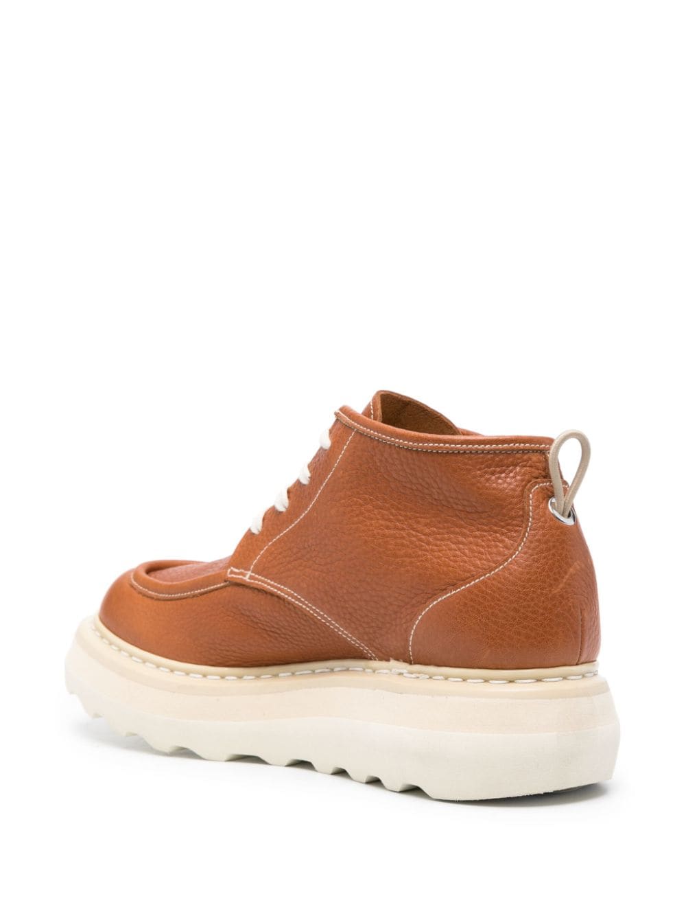 Shop Premiata Nodik Leather Boots In Brown