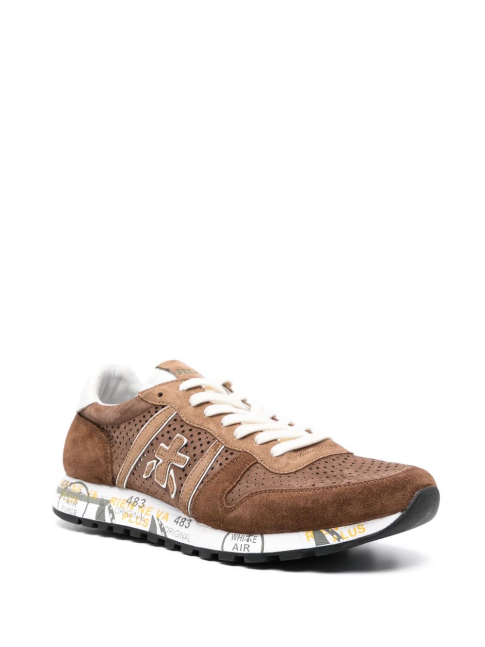 Shop Premiata Eric Low-top Sneakers In Brown