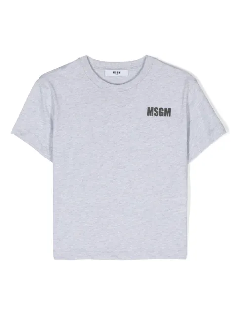 MSGM Kids logo-print cotton T-shirt