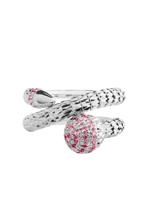 Officina Bernardi 18kt white gold Ophidia ruby ring