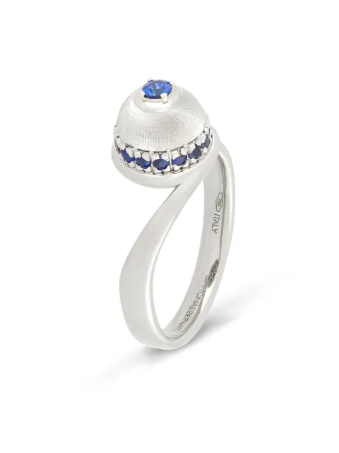 Officina Bernardi 18kt white gold Empire sapphire ring