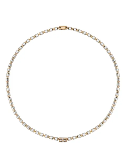 Officina Bernardi collar Lumen en oro blanco y amarillo de 18kt con diamantes