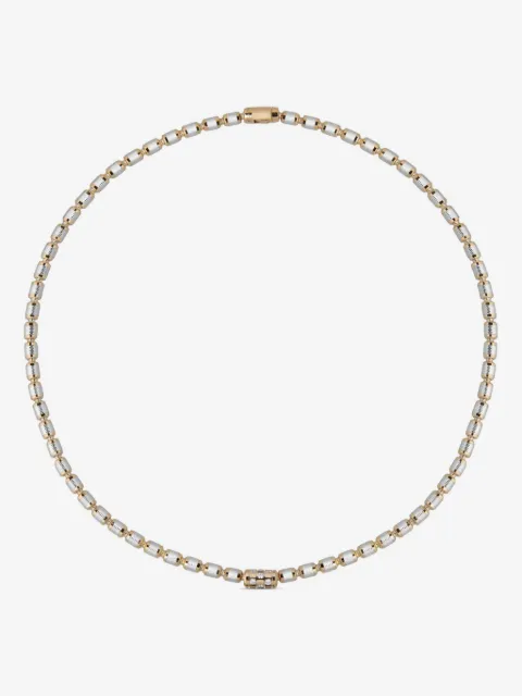 Officina Bernardi collar Lumen en oro blanco y amarillo de 18kt con diamantes