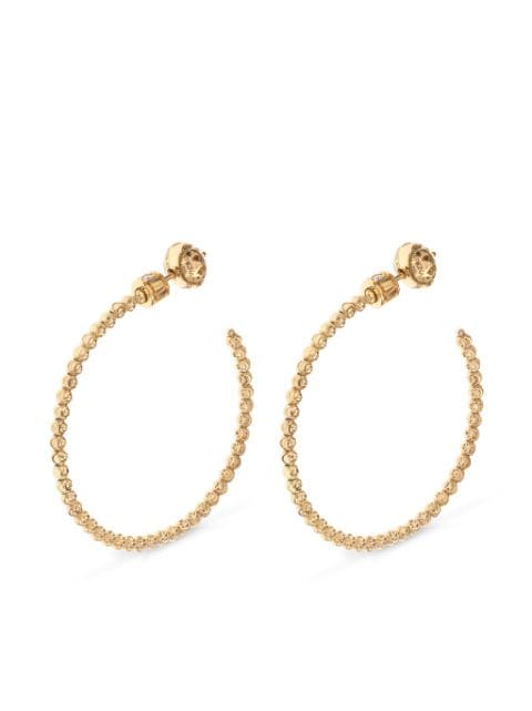 Officina Bernardi 18kt yellow gold Moon diamond large hoop earrings