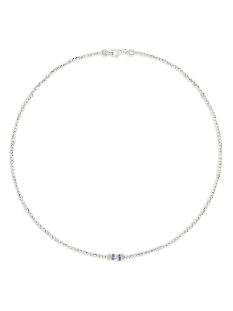 Officina Bernardi 18kt white gold Moon sapphire and diamond necklace