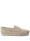 Prada suede driving shoes - Neutrals