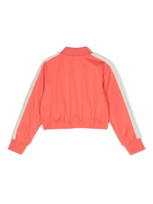 新着 関税送料込み Palm Angels Kids ロゴ パファージャケット Pink Track jacket with logo Palm Angels