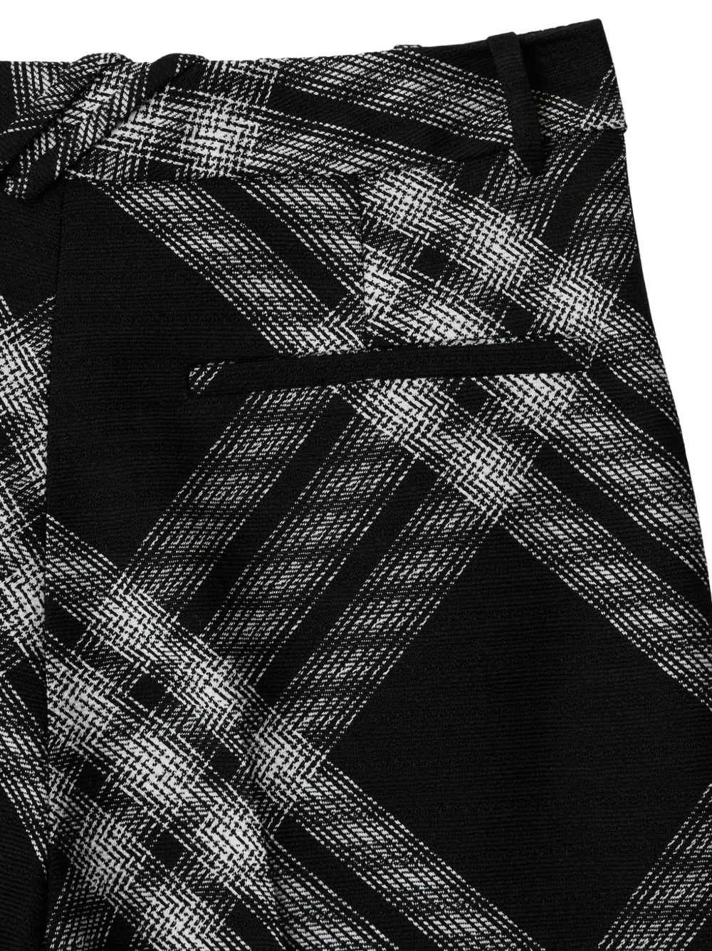 Burberry Geruite broek Zwart