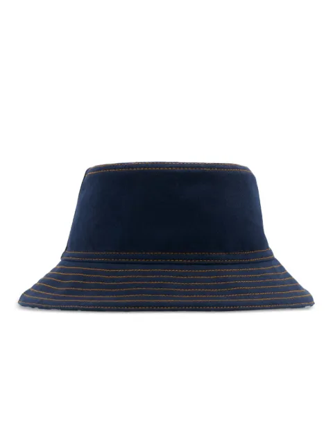 Burberry Chapéu bucket jeans dupla face