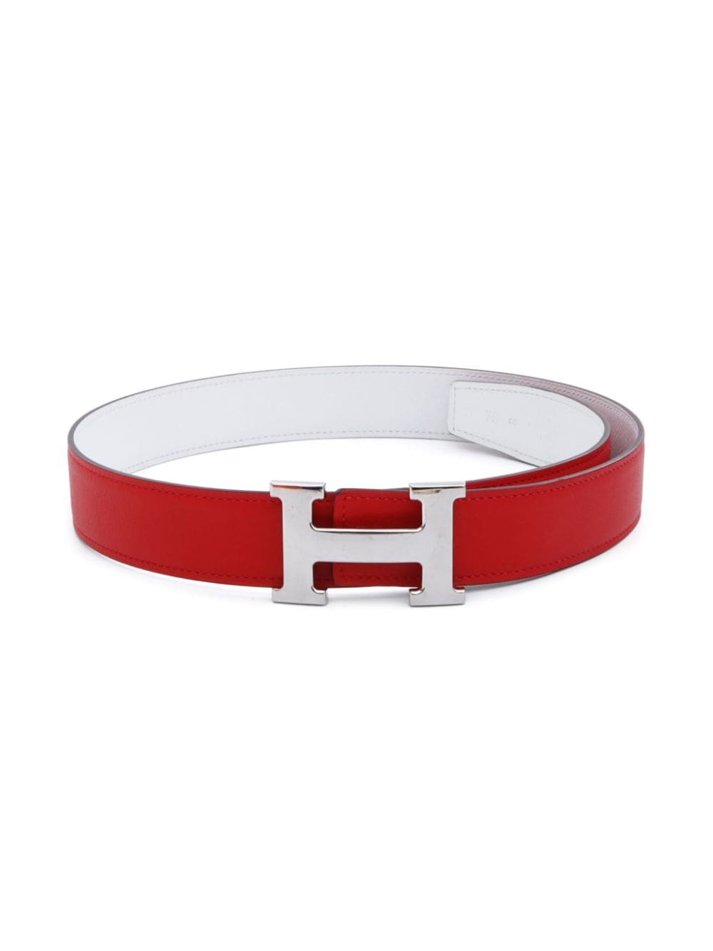 Pre-owned Hermes 2012 Constance Belt In Red