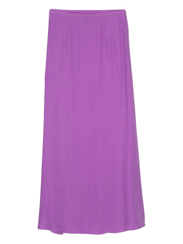 Alysi Wrap Silk Skirt Purple FARFETCH PH