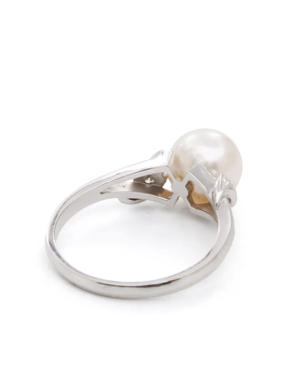 MIKIMOTO Pre-owned Akoya 18kt White Gold Ring