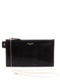 Saint Laurent Pre-Owned snakeskin-effect leather clutch bag - Black