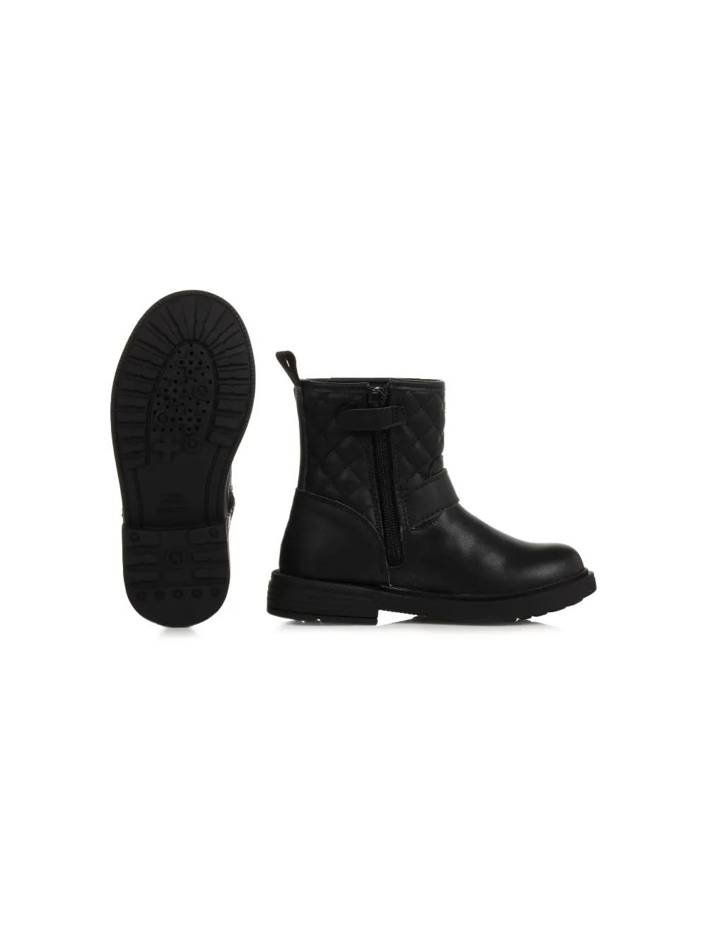Geox Kids Eclair leather ankle boots Black