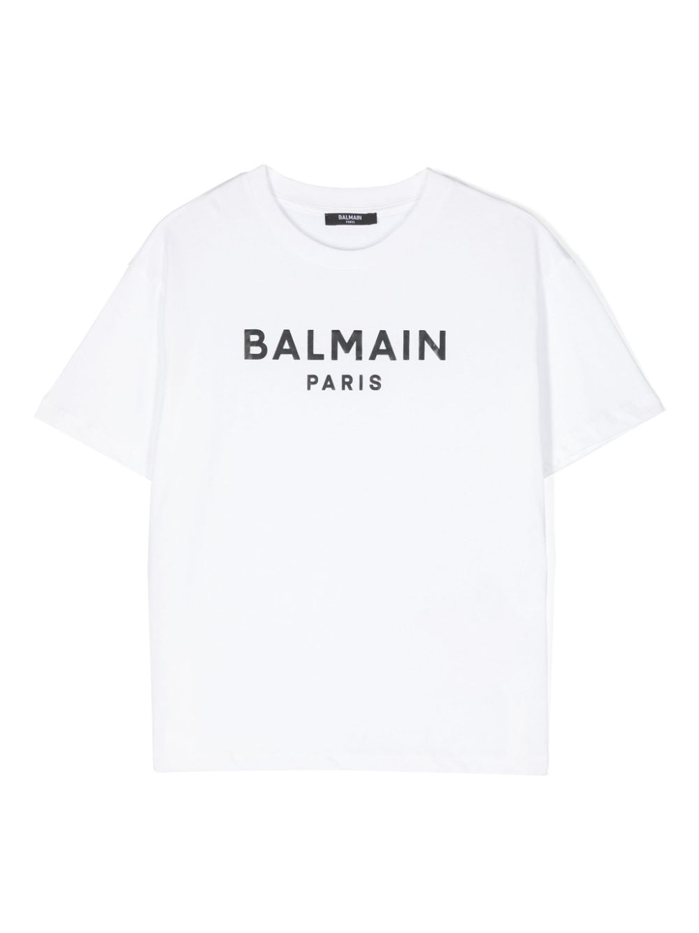 Balmain Kids' Logo-print T-shirt In White