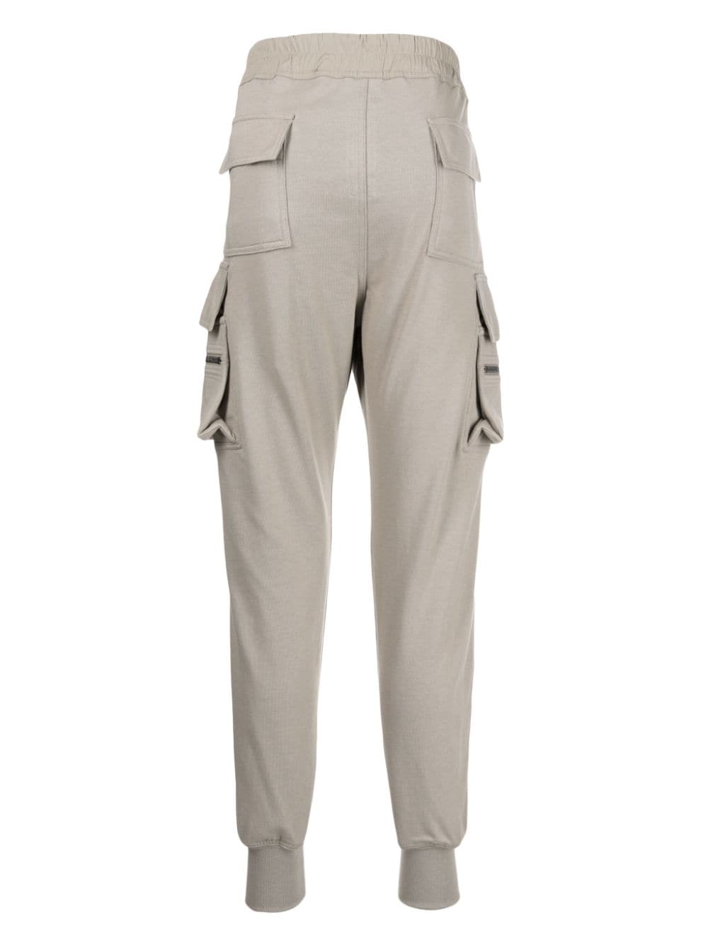 Shop Rick Owens Drawstring Drop-crotch Track Pants In Grey