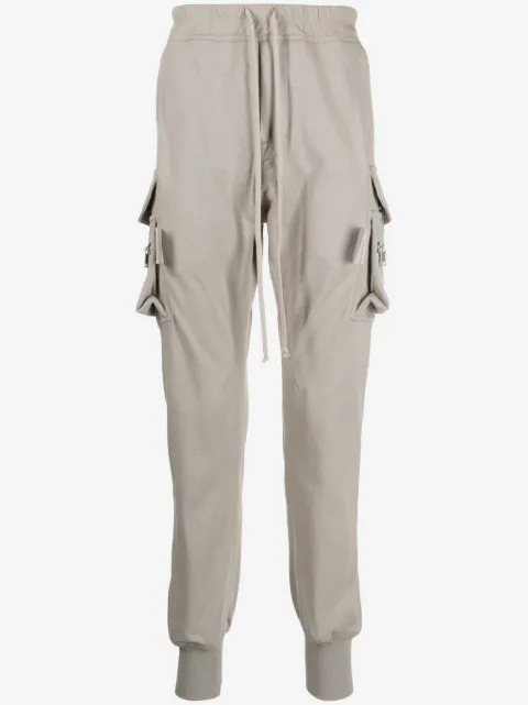Rick Owens drawstring drop-crotch track pants