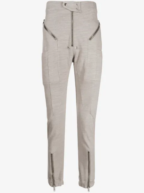 Rick Owens decorative-zip cotton trousers