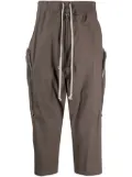 Rick Owens drawstring-waist drop-crotch trousers - Brown
