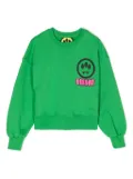 Barrow kids logo-print cotton sweatshirt - Green