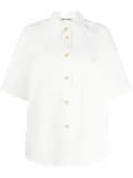 Low Classic pointed-collar cotton shirt - White