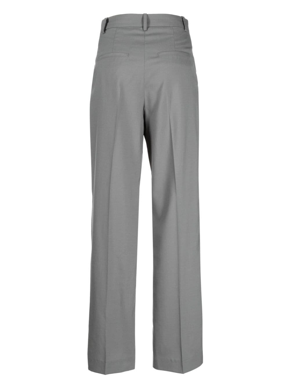 Shop Low Classic Pleated Wool Tailored Trousers In Grey