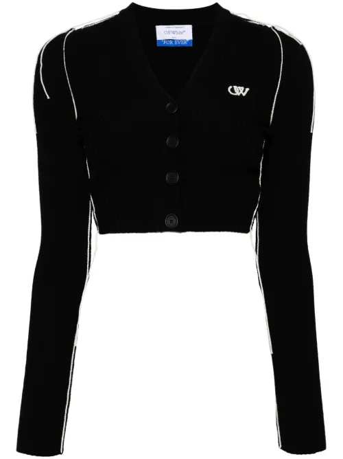 Ow logo V-neck cardigan - Off-White - Modalova