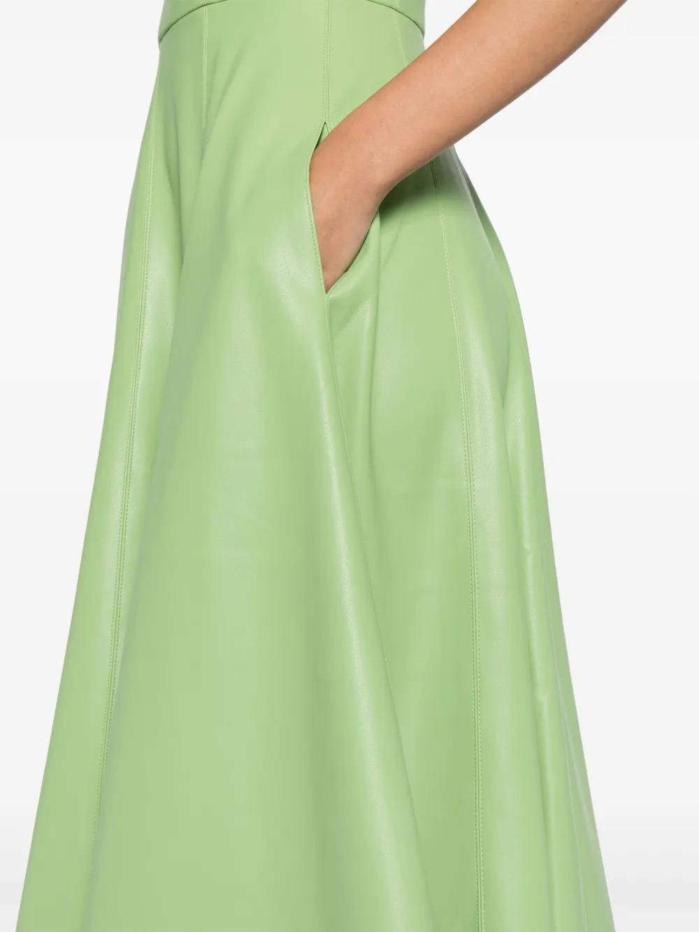 Alexis Soline faux-leather midi dress | Smart Closet