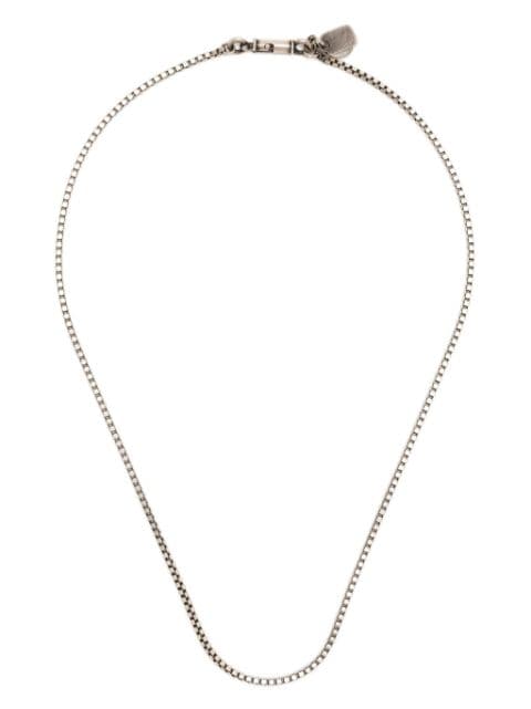 WERKSTATT:MÜNCHEN box-chain sterling-silver necklace