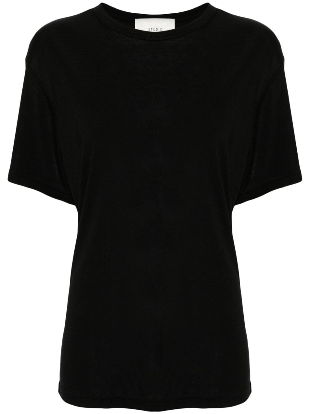 Shop Studio Nicholson Lightweight Jersey T-shirt In Black