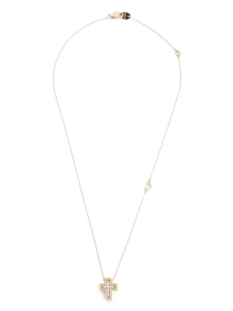 Damiani collar en oro amarillo de 18kt con dije de diamantes pre-owned