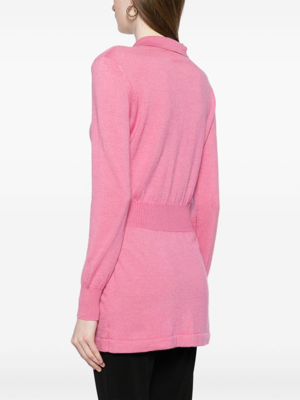 Pre-owned Chanel 1980s Cc-buttons Cotton Cardigan In Pink