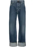 Alexander McQueen Turn-Up straight-leg jeans - Blue