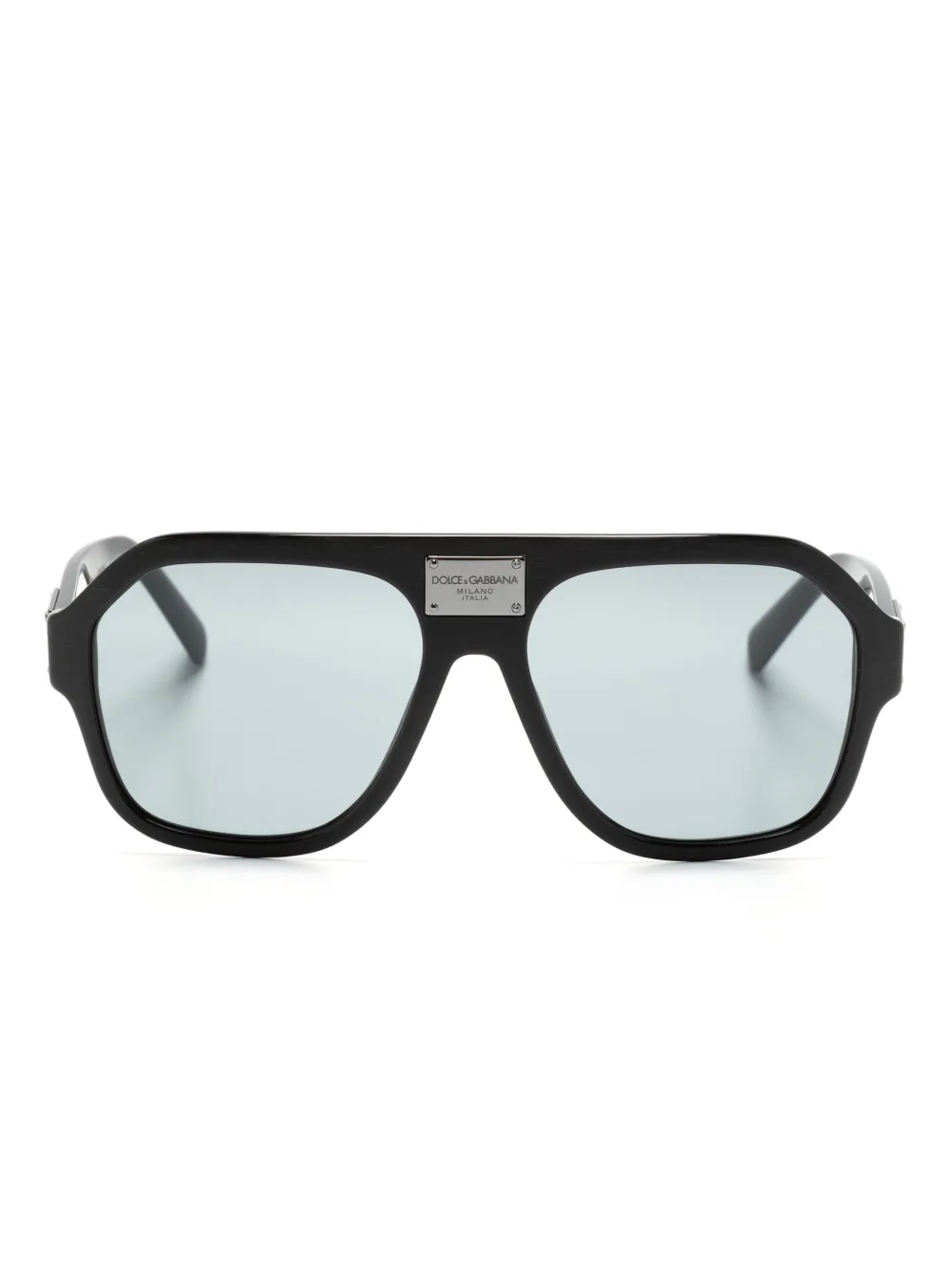Dolce & Gabbana Eyewear Zonnebril met piloten montuur Zwart