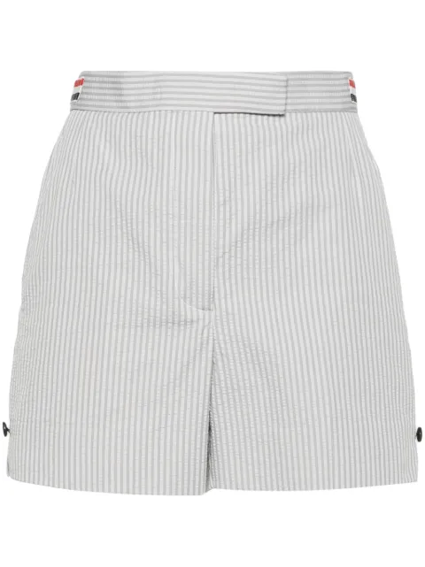 Thom Browne striped seersucker shorts