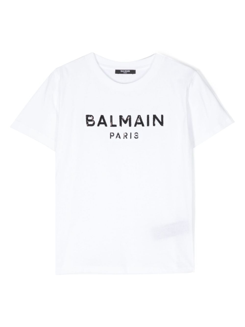 Image 1 of Balmain Kids t-shirt à logo brodé de sequins